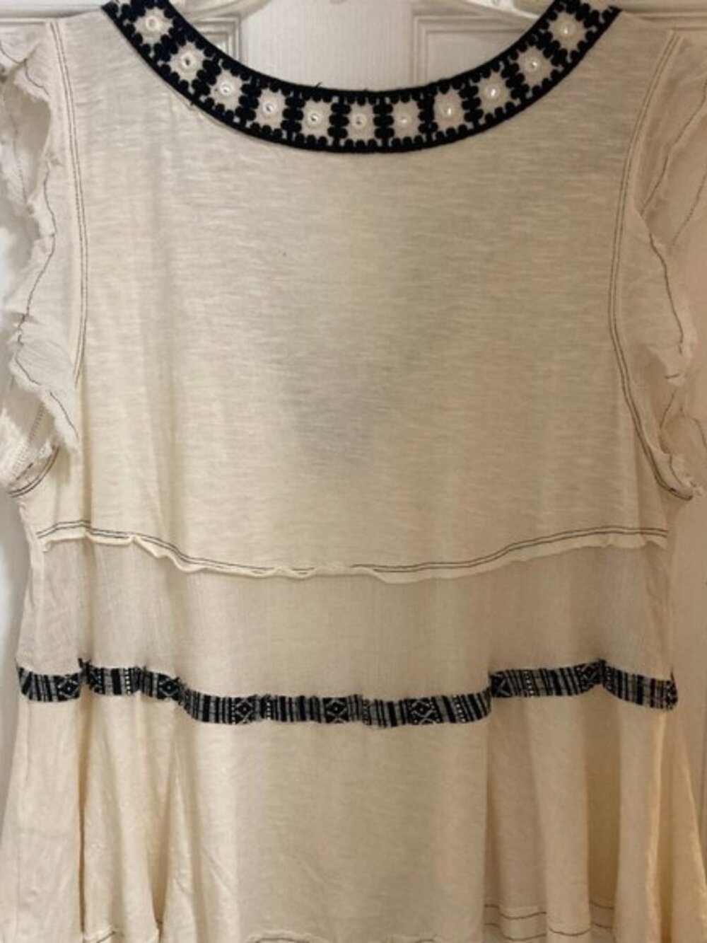 Beautiful Free People Sleeveless Peasant Top S - Picture 5 of 5